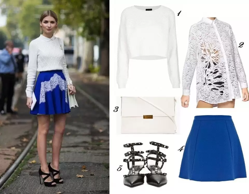 how to wear cobalt blue skirts (17)