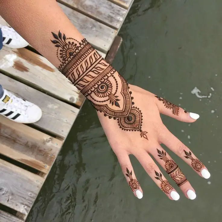 Henna Tattoo  back hand arabicheena design  Facebook