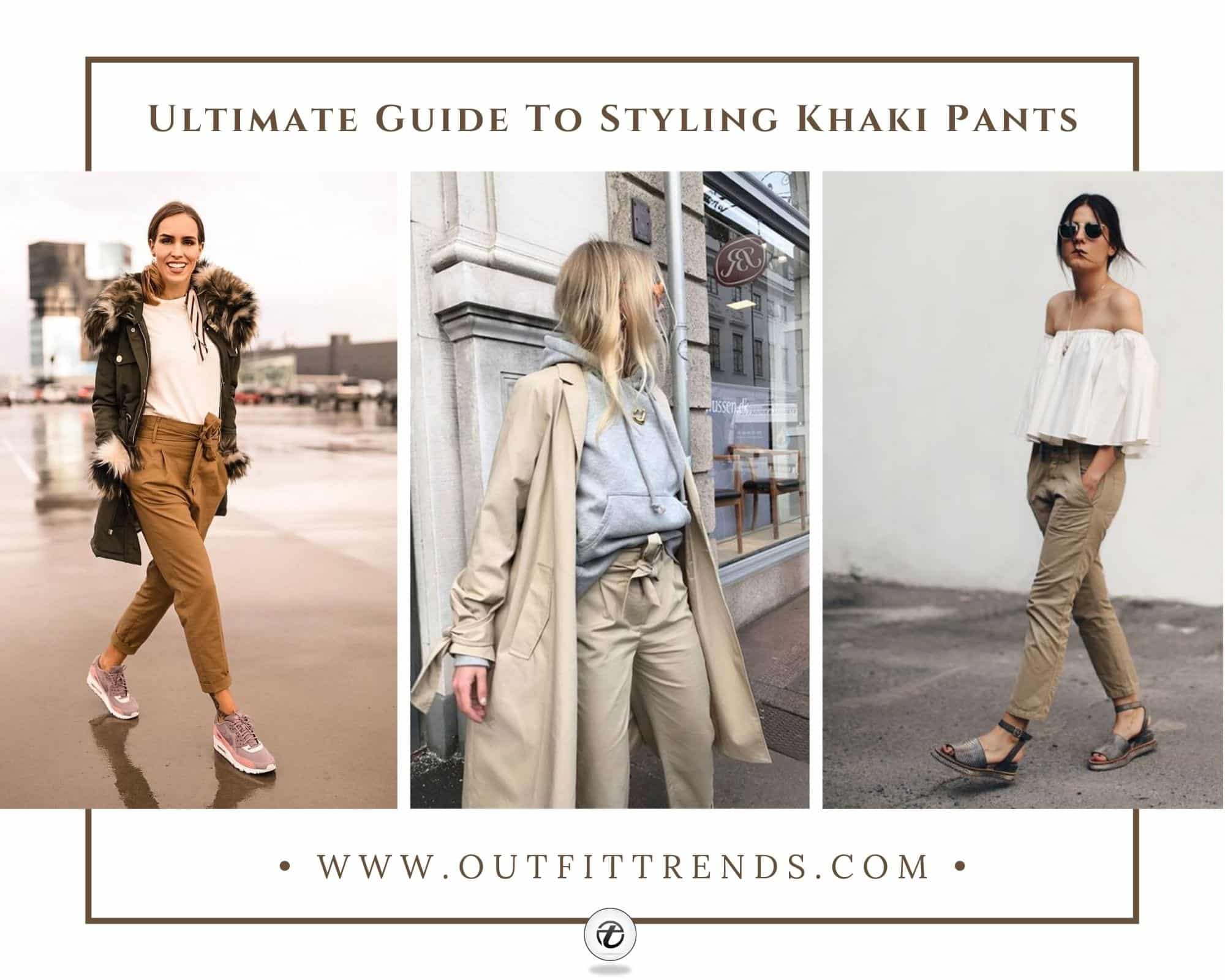 What To Wear With Khaki Pants Female Dresses Images 2022