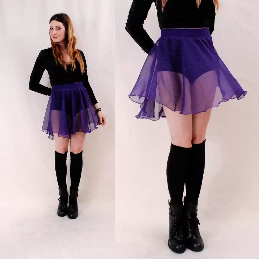 how to wear a sheer skirt (1)