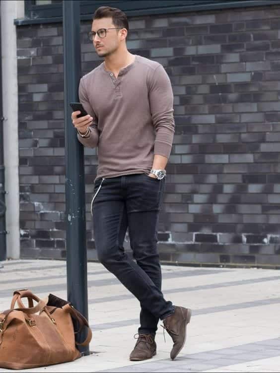 Men Outfits with Blue Jeans-27 Ways to Style Guys Blue Jeans