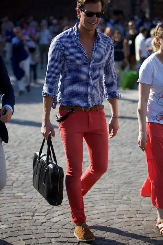 Men Outfits With Red Pants 30 Ways For Guys To Wear Red Pants