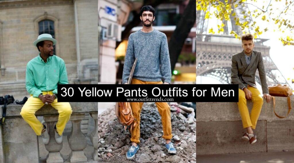 Men's Yellow Pants Outfits-35 Best Ways to Wear Yellow Pants