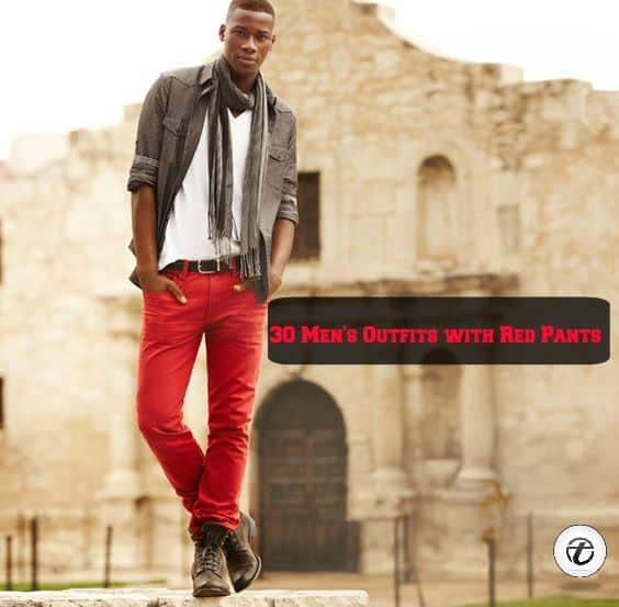 41 Mens Red Pants Style ideas  red pants red pants men fashion