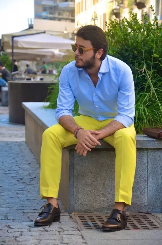 how to wear yellow pants for men (11)