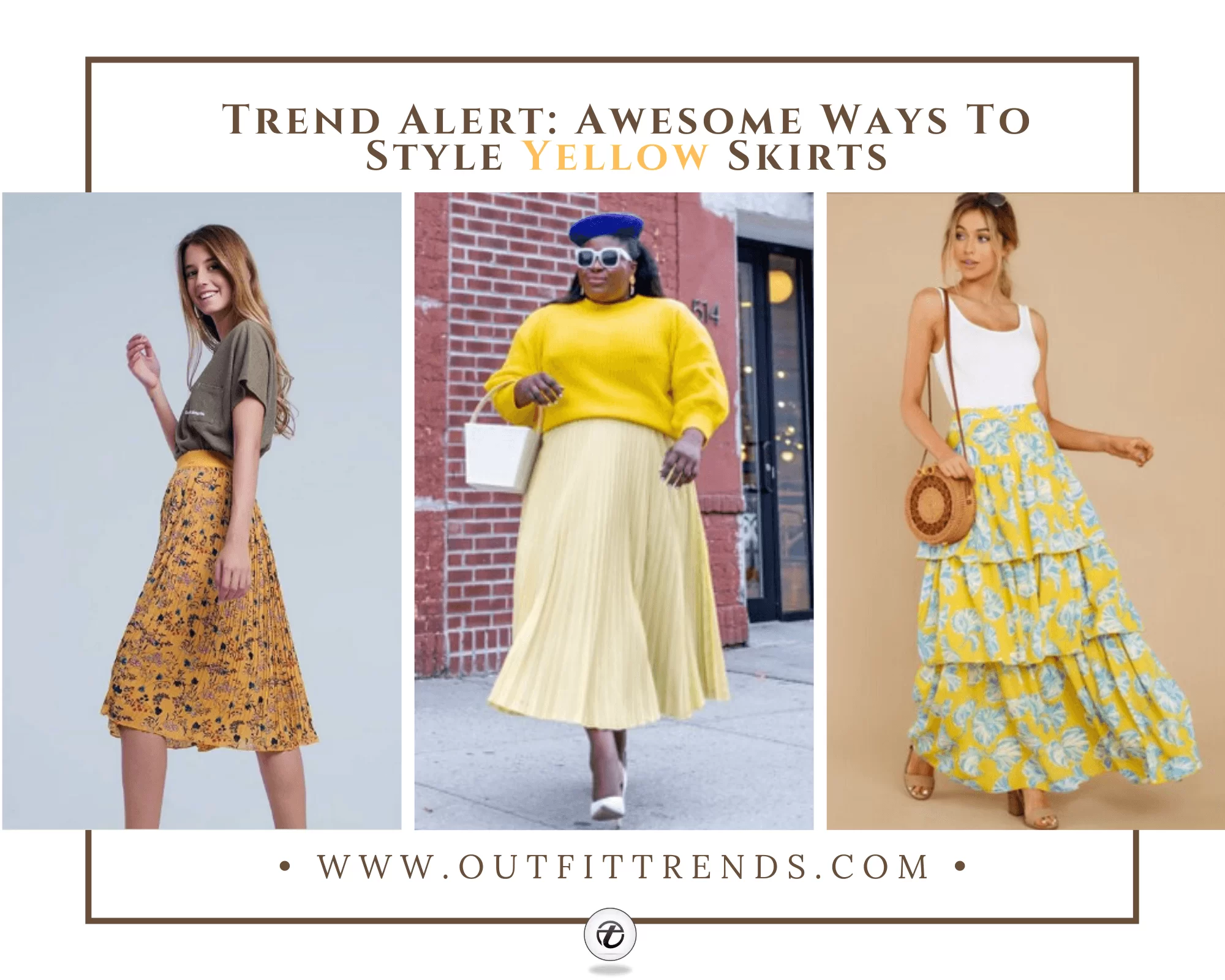 30 Chic Yellow Skirt Outfit Ideas with Styling Tips