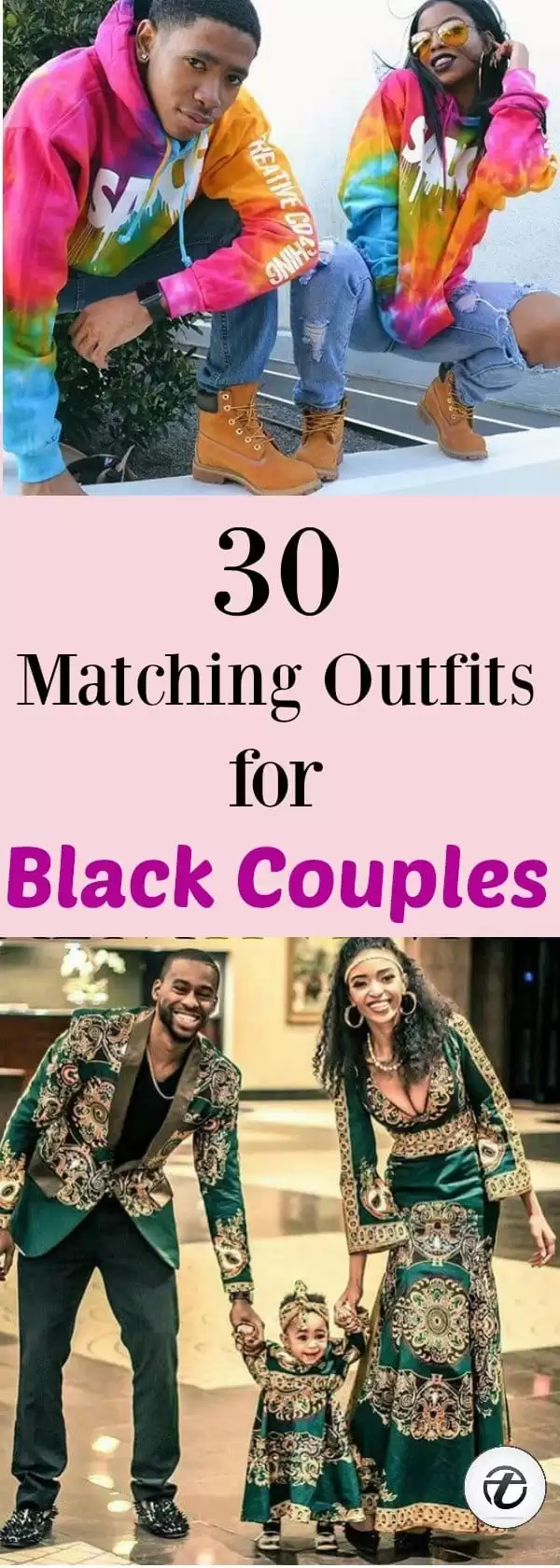 30 Cutest Matching Outfits for Black Couples