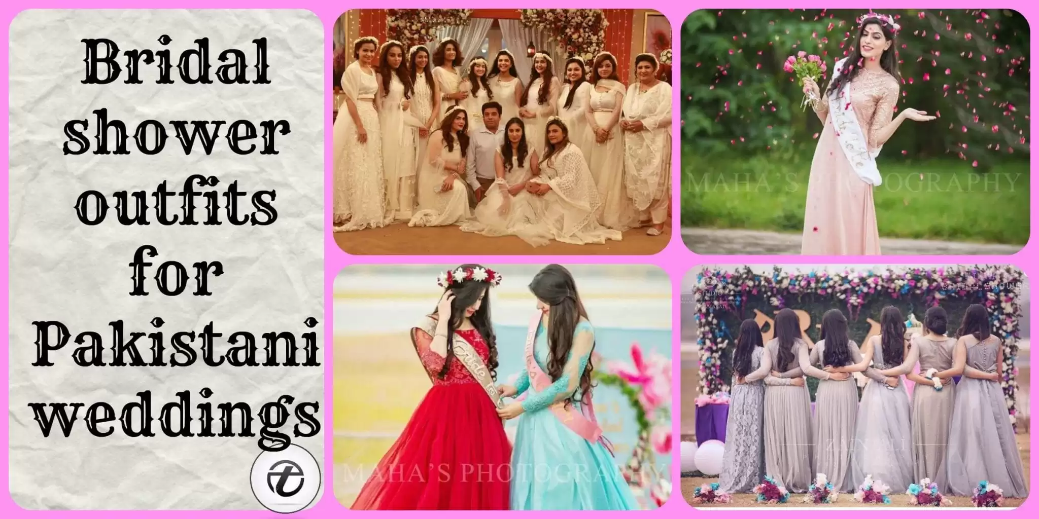 Bridal shower outfits for Pakistani weddings