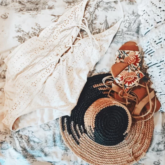 Straw Hat Outfit Ideas (14)