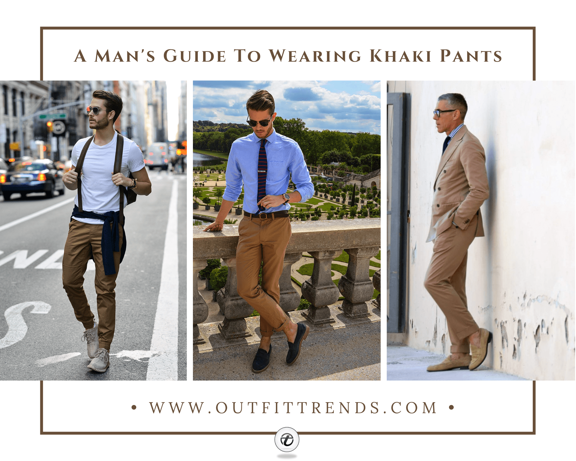 What to Wear with Khaki Pants 10 Outfit Ideas with Khakis for Men  The  Jacket Maker Blog
