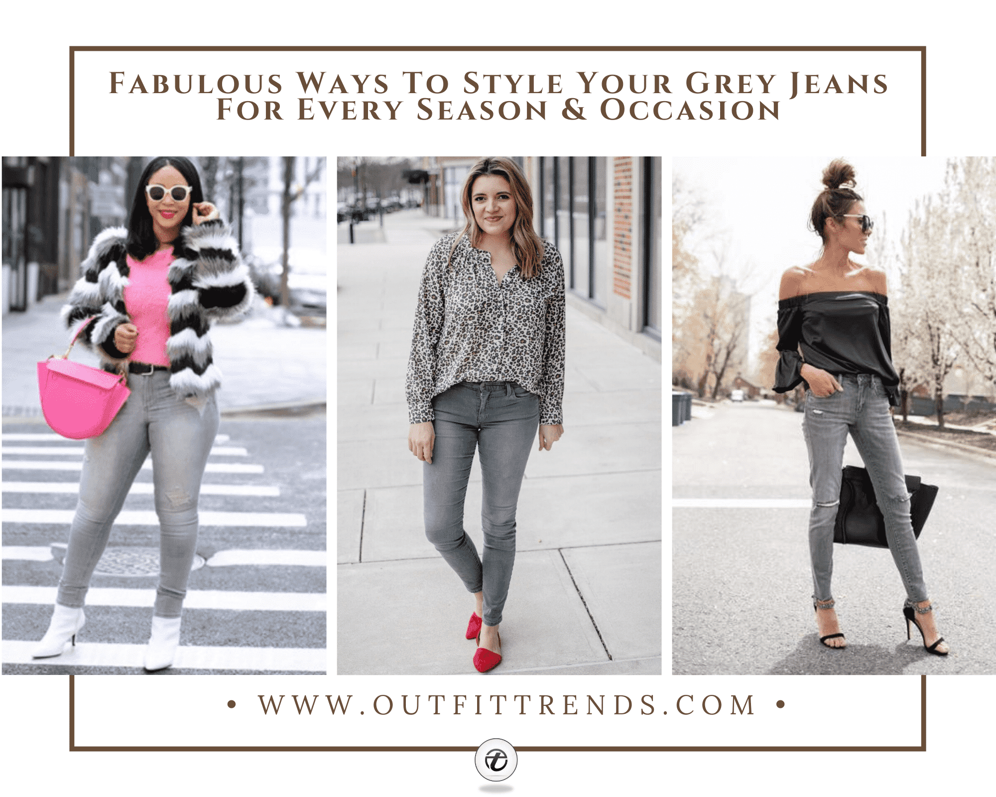 What To Wear With Grey Jeans Grey Pants Outfit, Grey Jeans Outfit ...