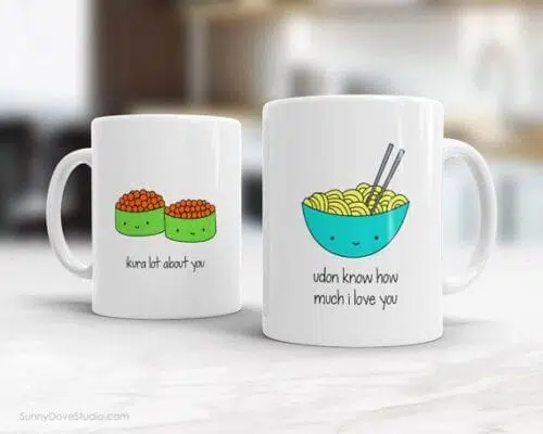 Cute and Romantic Cups With Messages