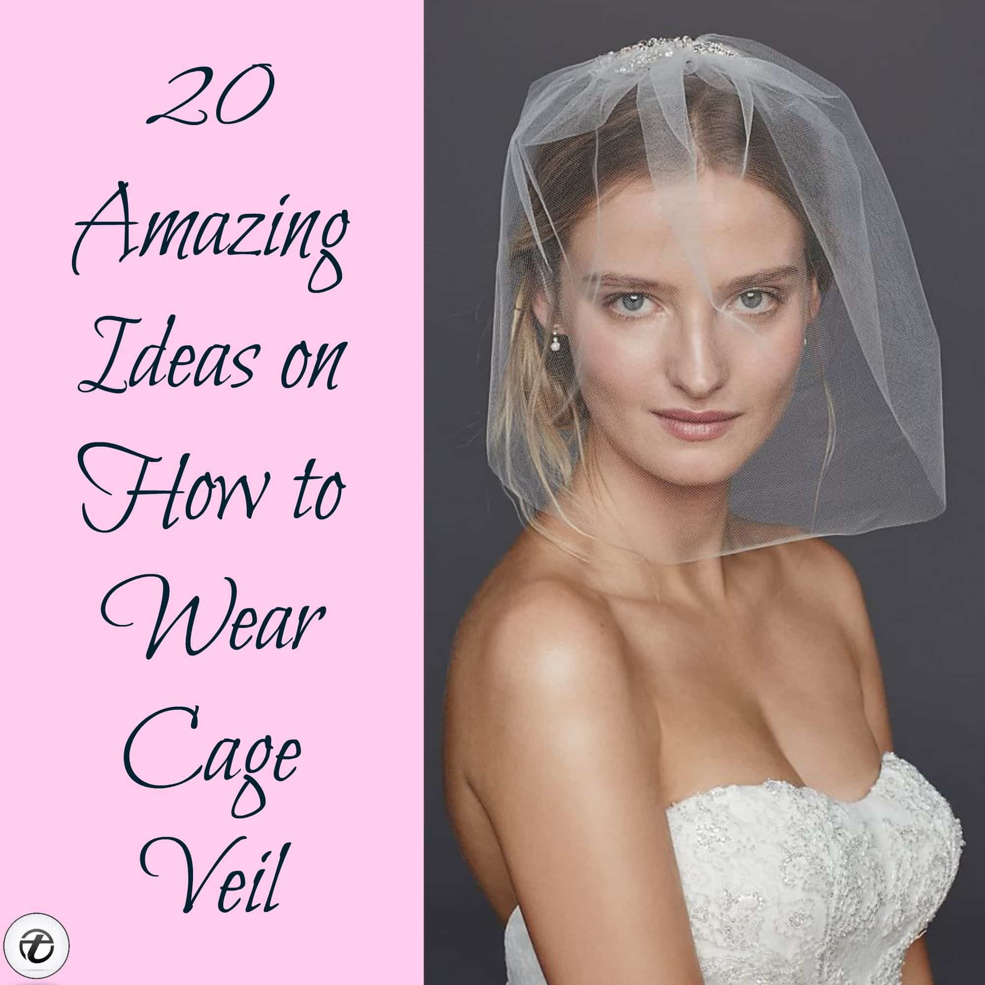 Bridal Birdcage Veil- 20 Best Ideas on How to Wear Cage Veil #
