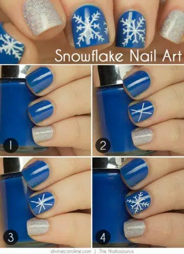 Easy DIY Winter Nails