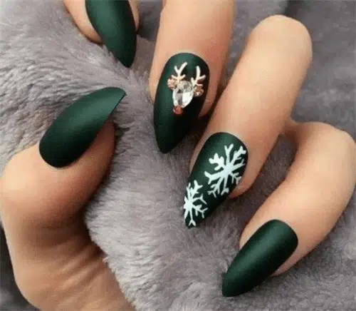 The Winter Greens nail Art Tutorial