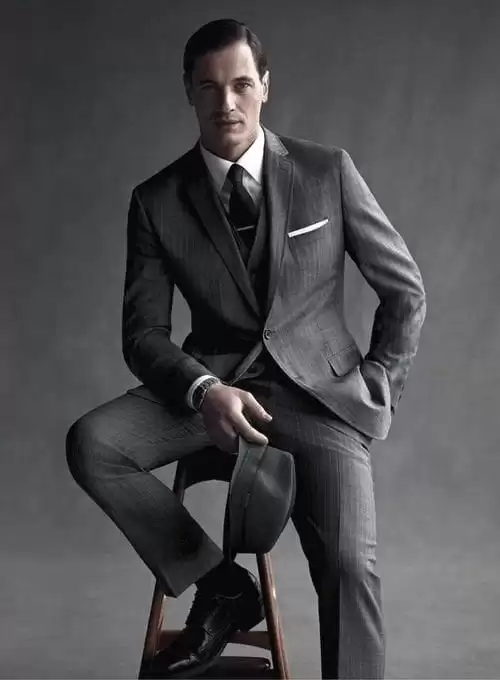 Charcoal Grey Suits with Black Shoes For Men (24)