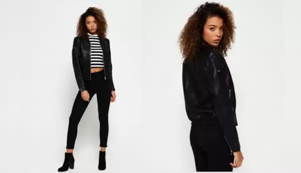 Leather bomber jacket outfits for women (6)