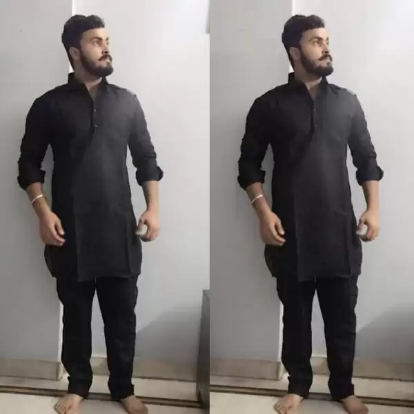 Black Kurta Pajama Outfits for Men