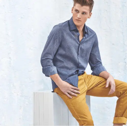 Men's Outfits with Mustard Pants