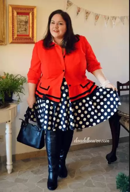 Plus size outfits with thigh high boots