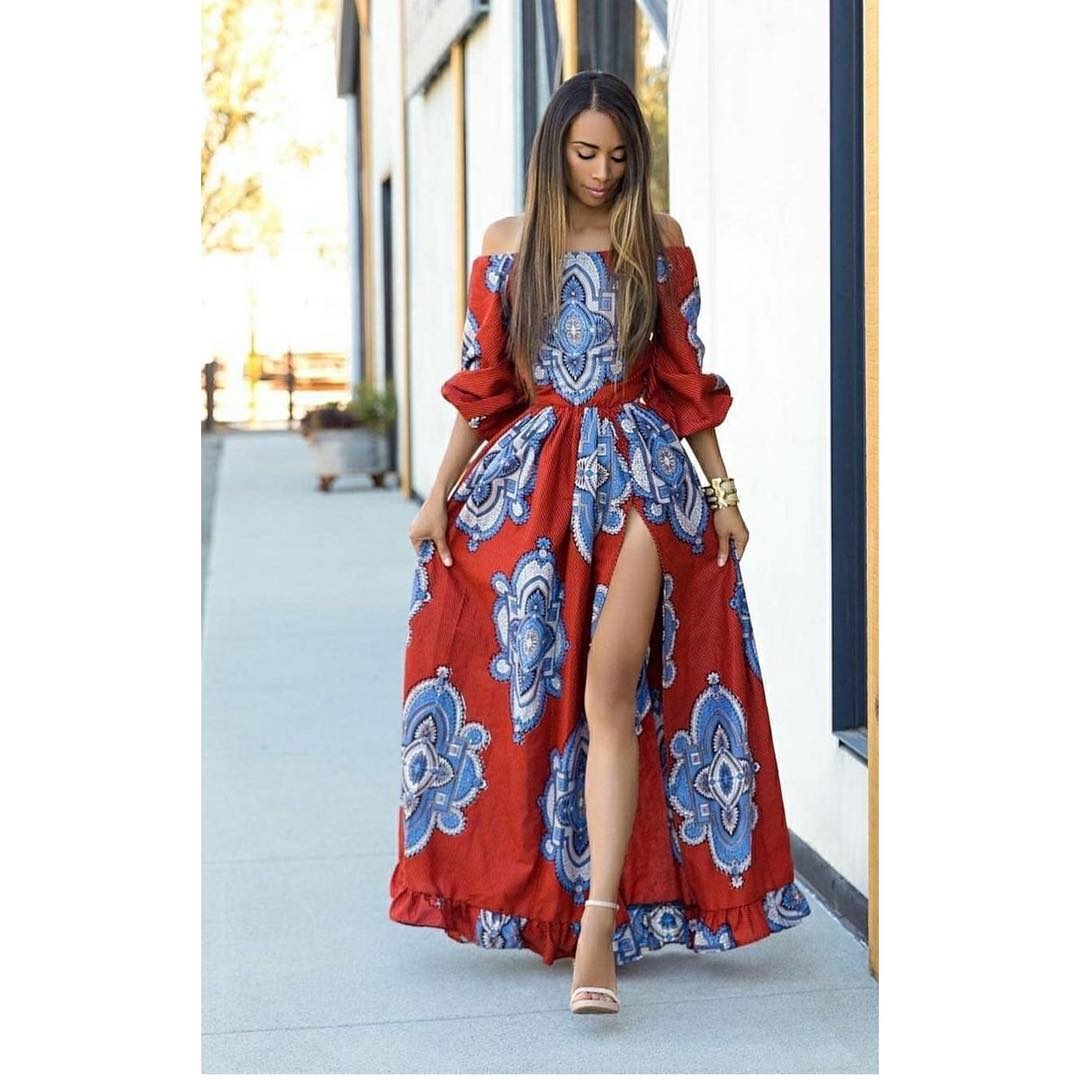 27 Best Kitenge Designs For Long Dresses