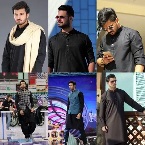 Black Kurta Pajama Outfits for Men