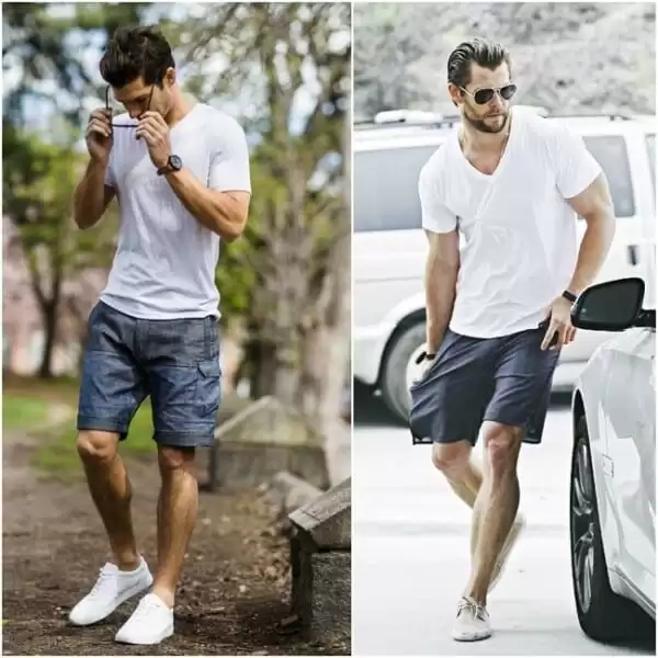 Outfits with white sneakers for men (39)