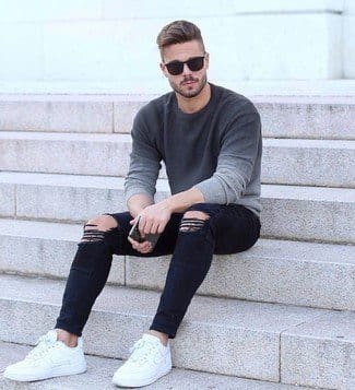 40 Cool White Sneakers Outfits for Men