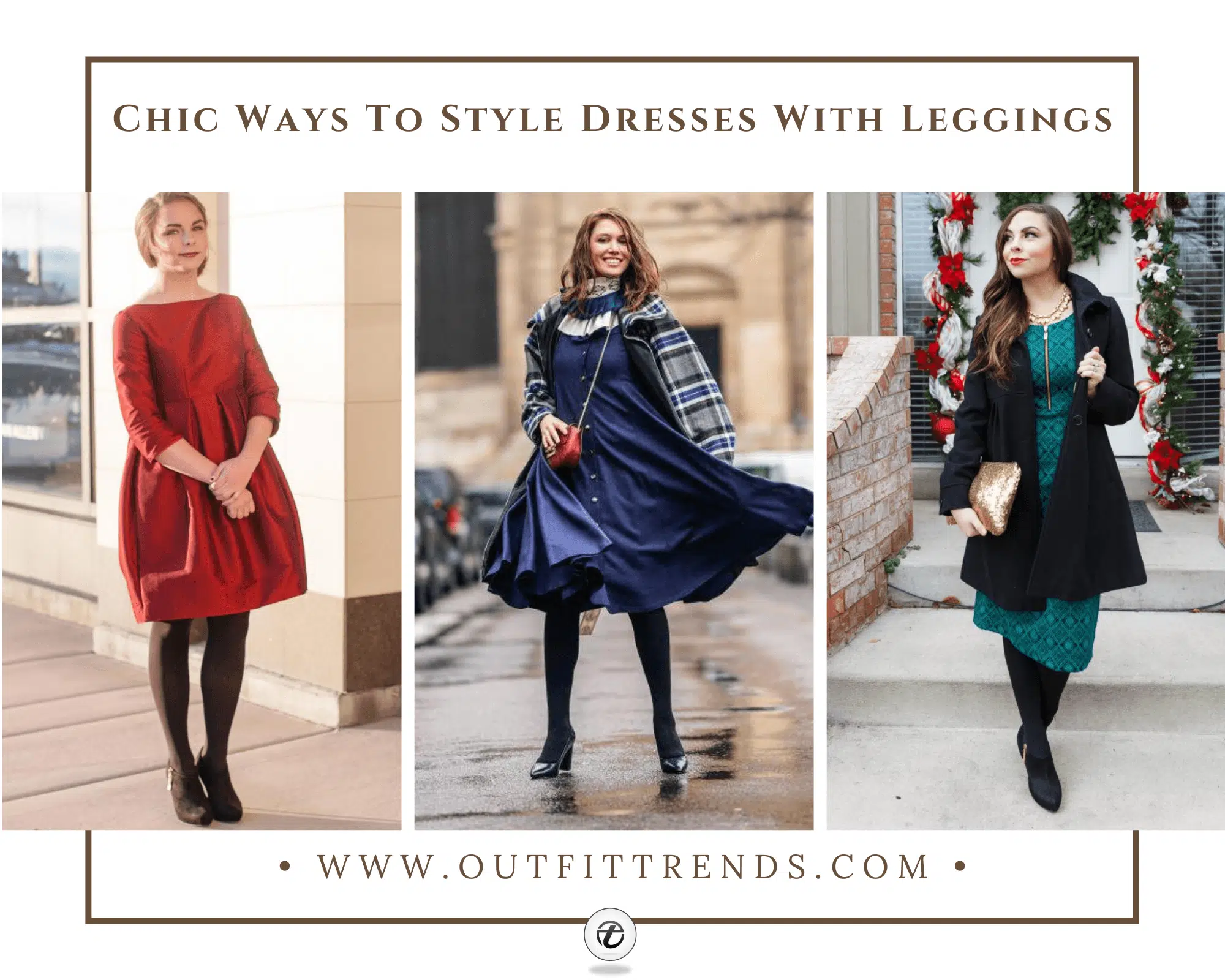 How to Wear Leggings Under A Dress ? 32 Outfit Ideas