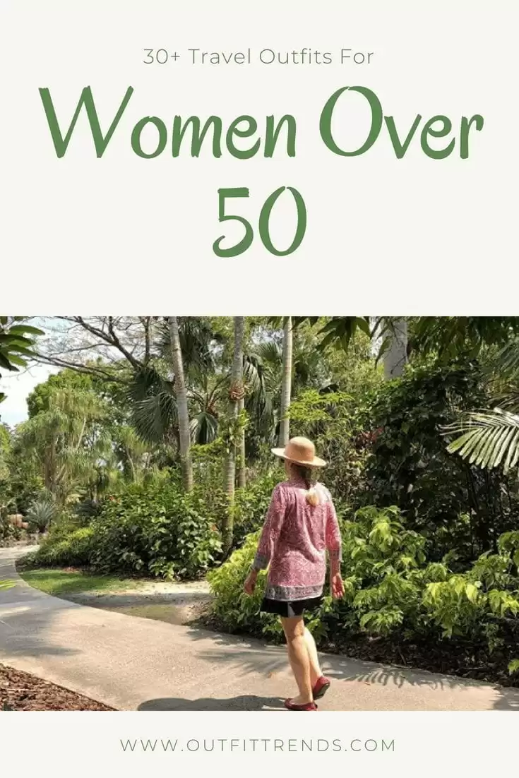 travel outfit for fifty plus women