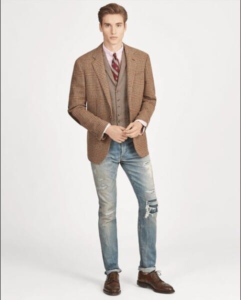 How To Wear a Sports Jacket With Jeans–25 Combinations for Men