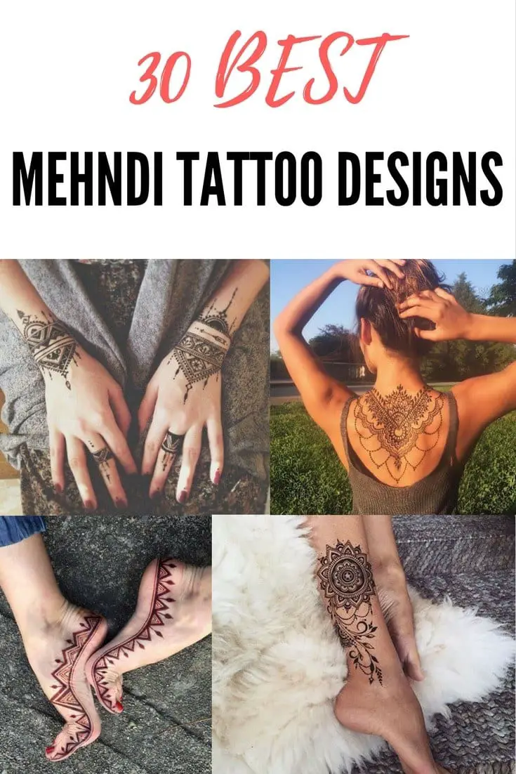 Top more than 84 stylish tattoo mehndi design latest  thtantai2
