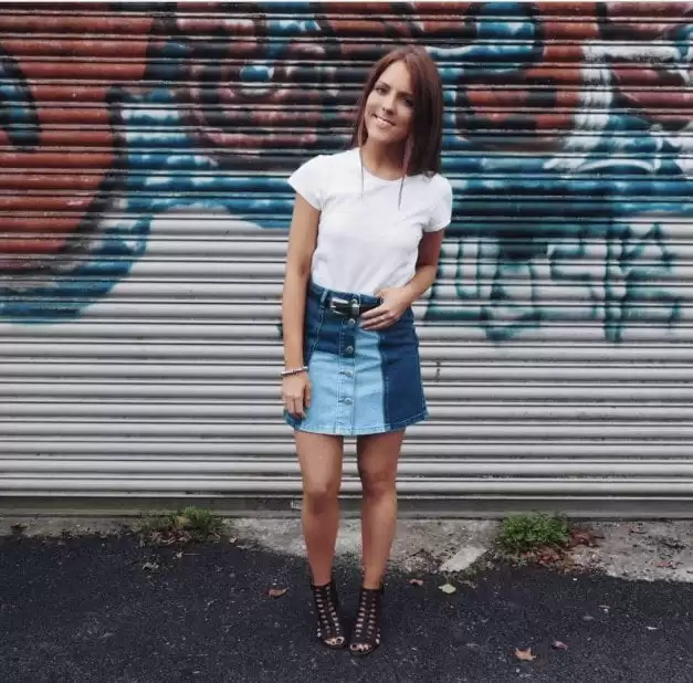  Outfit with Jeans Skirt