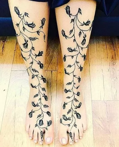 Best Leg Mehndi Designs (27)