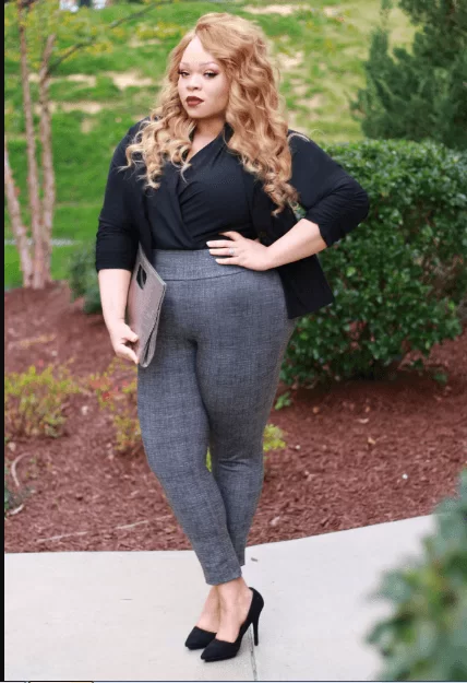 Plus size funeral outfit