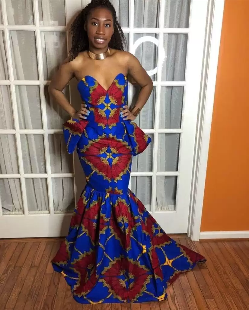 Kitenge long dress