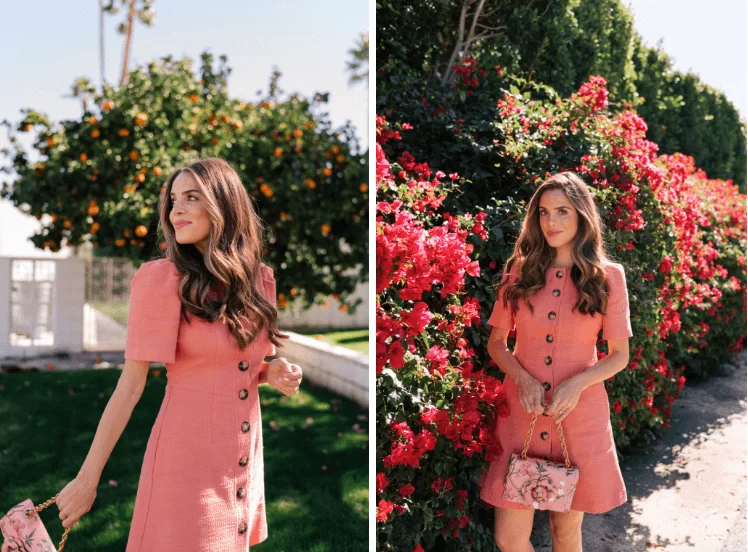 how to wear coral dress