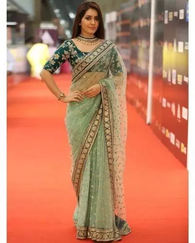 How To Wear A Net Saree