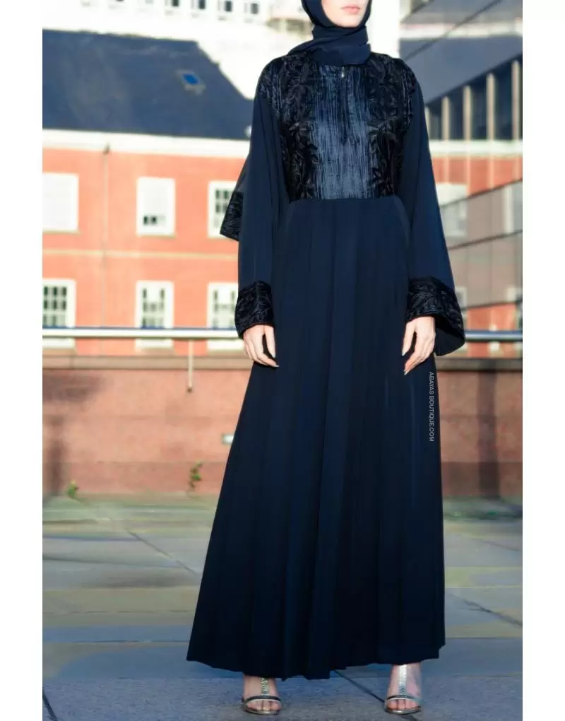 latest velvet abaya styles