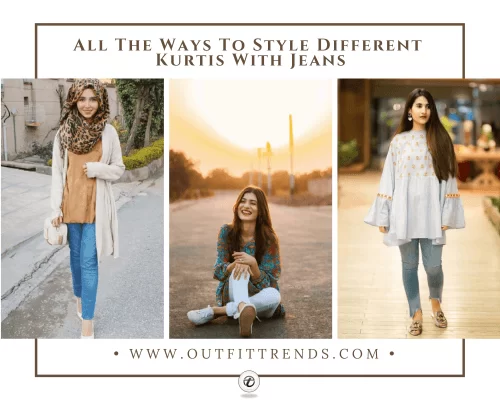 kurta styles with jeans for women