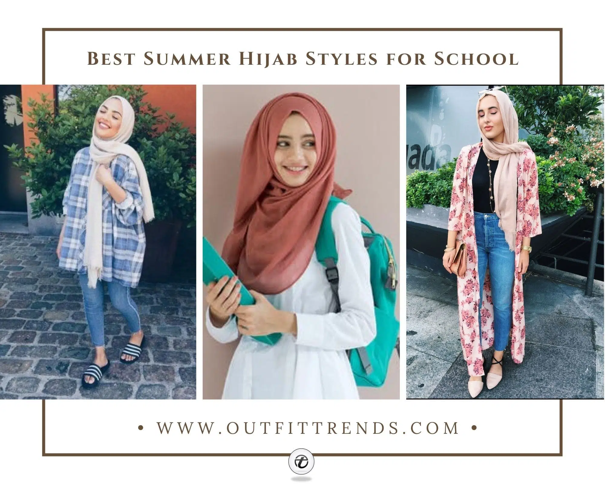 14 Beautiful Summer Hijab Styles for School Girls