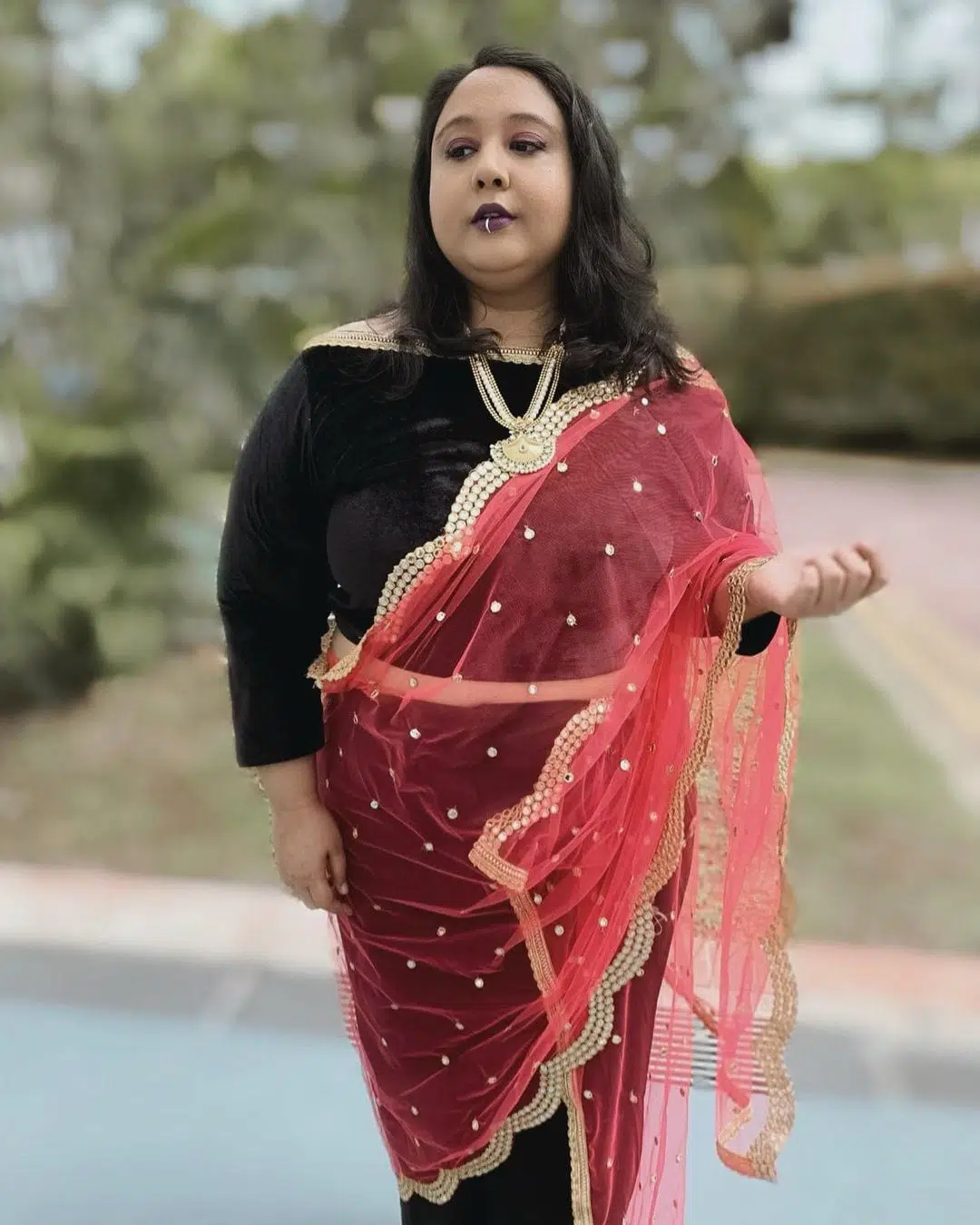 plus size saree blouse designs