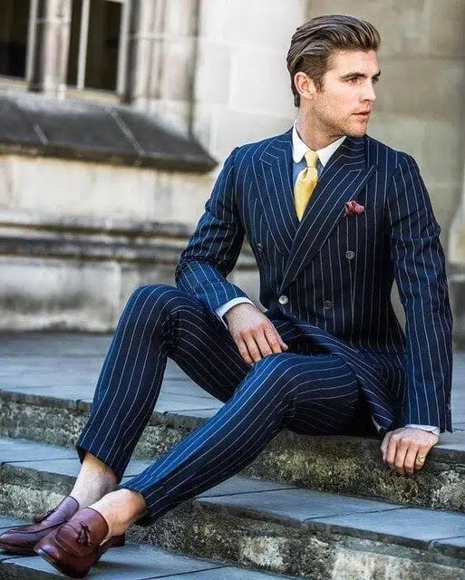 How To Style Striped Suits Men 10