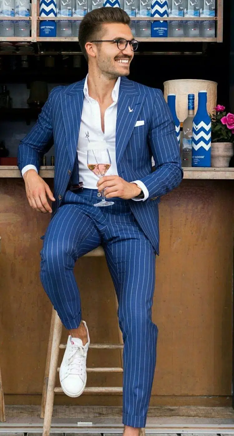 How To Style Striped Suits Men 13