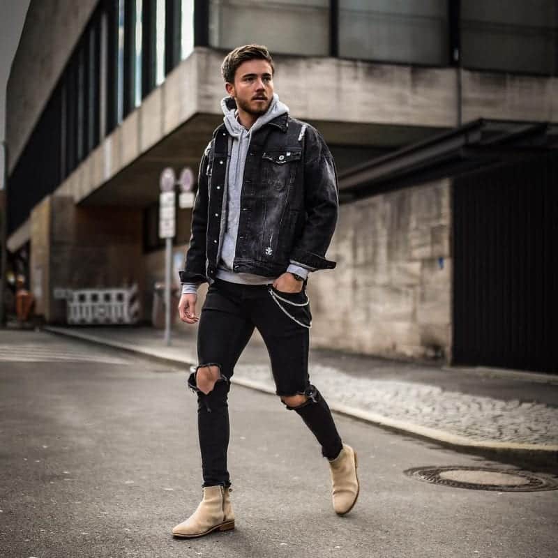 24 Best Black Denim Jacket Outfits For Men