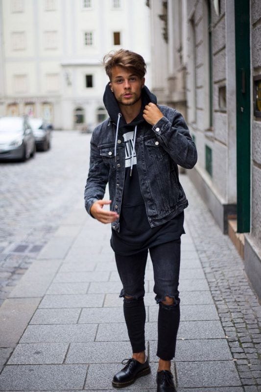 24 Best Black Denim Jacket Outfits For Men