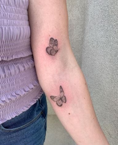 90 Cute Butterfly Tattoos On Foot