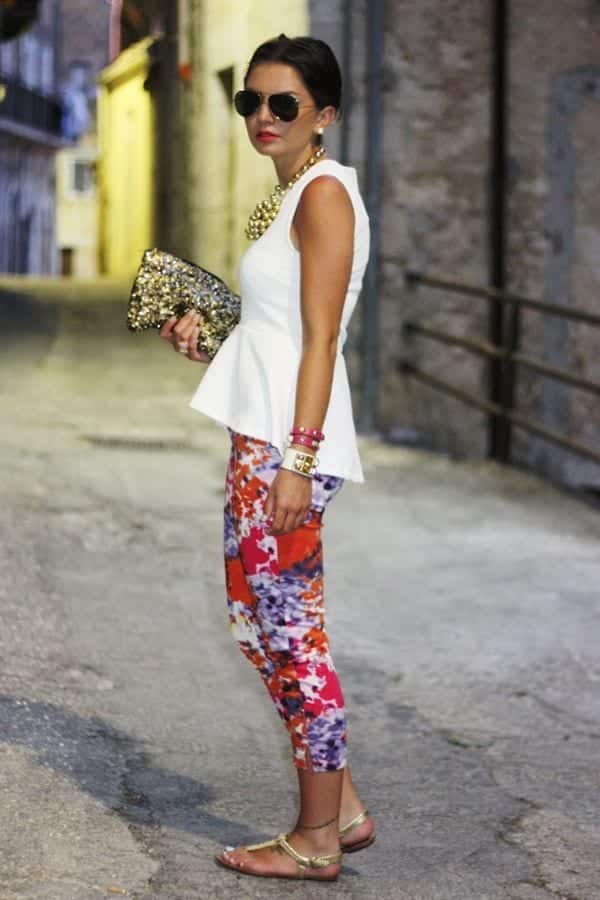 printed trouser pants