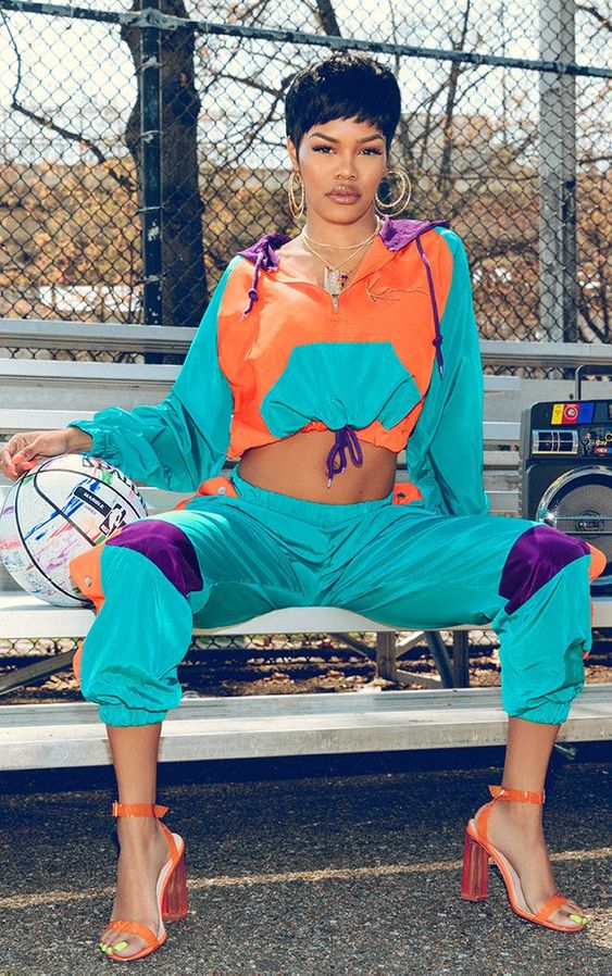 80s fashion for women tracksuit