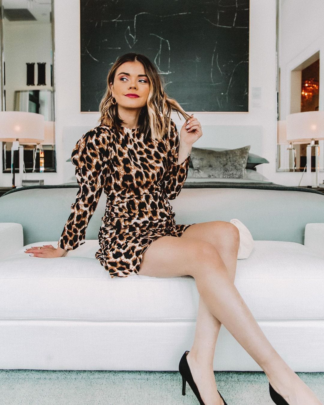 Bachelorette Party Looks Guests leopard dress